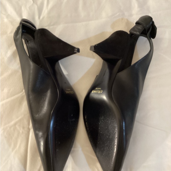 Céline SOFT V NECK SLINGBACK PUMP Black - Picture 10 of 16